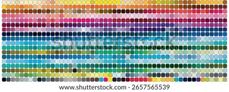 Color Palette Chart CMYK, RGB. Color Swatch book Template Chart for your design. Color Palette CMYK,RGB. Print Test Page. Pantone  chart, palette. Color Codes. CMYK, Pantone. Vector