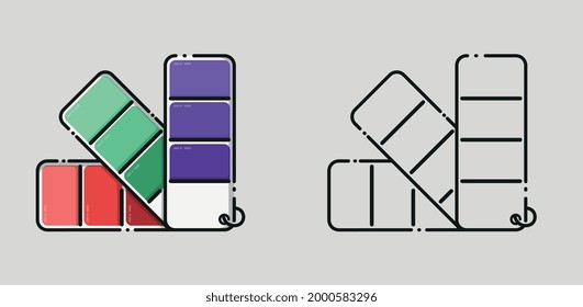 Color palette to choose which paint to paint