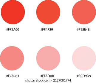 the color palette and the code in the form of a circle can be used for coloring needs
