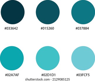 Color Palette Code Form Circle Can Stock Vector (Royalty Free ...