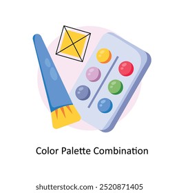 Color Palette Combination concepts style illustration. EPS 10 File