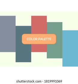 Color Palette Combination. For Design Idea. Beautiful Color Combination Scheme.