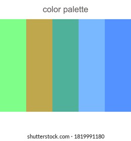 Color Palette Combination. For Design Idea. Beautiful Color Combination Scheme.