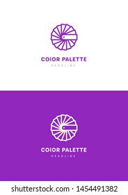 Color palette company logo template.