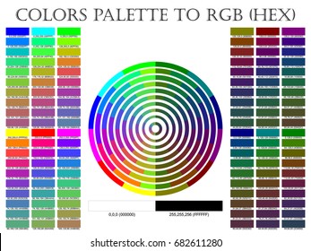 Rgb Hexadecimal Color Chart