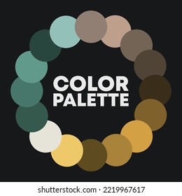 Color palette for design 2023. Vector