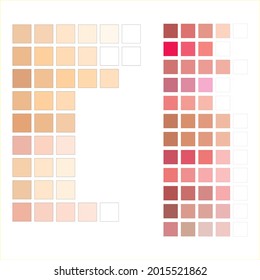 Farbpalette für Design-Vektorgrafik