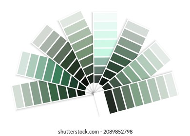 Color palette of dirty green. Graphic decor. Design art. Home interior concept. Vector illustration. Stock image. 