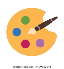 Color Palette Flat Icon Design For Personal nad Commercial Use