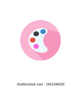Paleta de color Icono plano Diseño de vectores