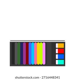 Flache Vektorgrafik der Farbpalette
