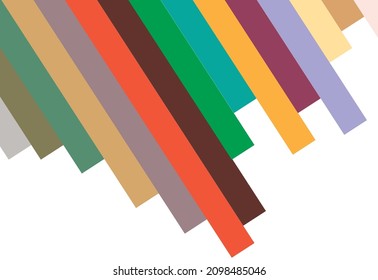 Color palette forecast of the future color trend. Stock vector palette of shades