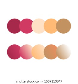Color palette and gradient collection 02 for graphic designer