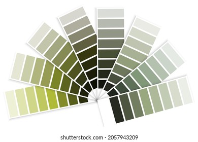 Color palette of green. Graphic concept. Design template. Art decor. Fashion style. Vector illustration. Stock image. 