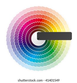 Color palette guide, catalogue. Vector.