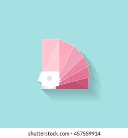 Color palette guide in a flat style. Digital drawing. Web design. Graphics. Vector illustration.
