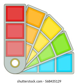 Color palette guide icon. Cartoon illustration of color palette guide vector icon for web