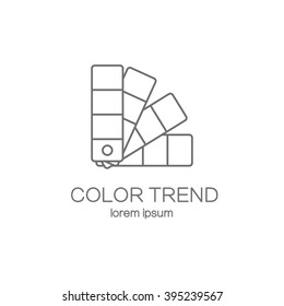 Color palette guide logotype design templates. Modern easy to edit logo template. Vector logo design series.