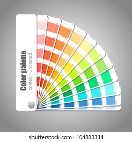 Color Palette Guide On Grey Background