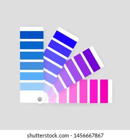 Color palette guide on transparent background