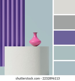 color palette of color harmony from art work in eps form illustrator