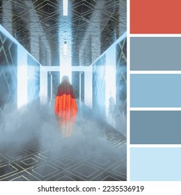 color palette of color harmony from photos
