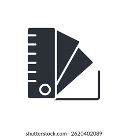 color palette icon collection .design style with background