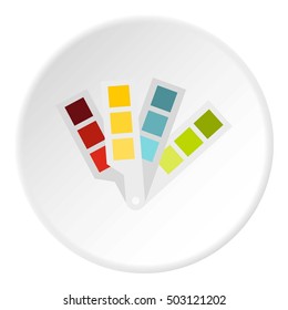 Color palette icon. Flat illustration of color palette vector icon for web