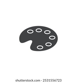 Icono de la paleta de colores plano y diseño de conjunto simple
