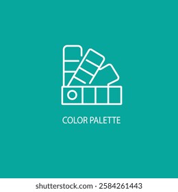 A color palette icon logo is a set of colors that represent a brand's personality. These colors are used in the logo, website, business cards, and other brand materials