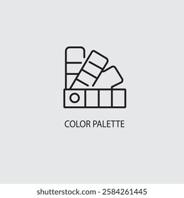 A color palette icon logo is a set of colors that represent a brand's personality. These colors are used in the logo, website, business cards, and other brand materials