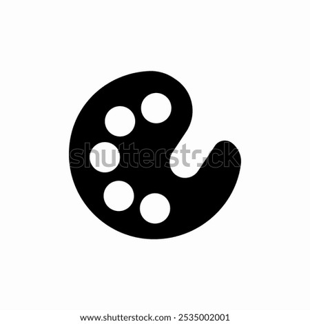 color palette icon sign vector