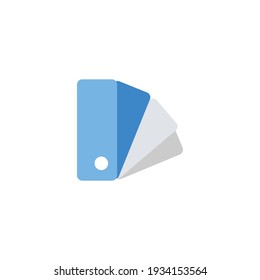 Color palette icon. Simple flat style for web, mobile, ui design. Book, multicolor, art, designer, drawing, chart concept. Vector illustration isolated on white background. EPS 10.
