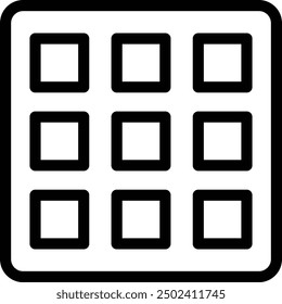 color palette icon. Thin Linear Style Design Isolated On White Background
