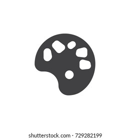 Color palette icon vector, filled flat sign, solid pictogram isolated on white. Art symbol, logo illustration.