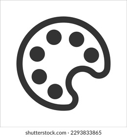 Color palette icon, Vector Graphics