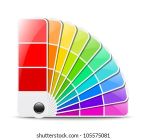 Color Palette Icon. Vector Illustration