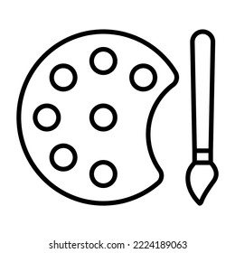 Color Palette icon vector image. Can also be used for web apps, mobile apps and print media.