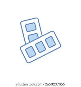 Color Palette Icon vector stock illustration