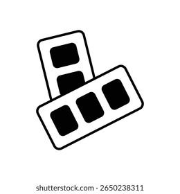 Color Palette Icon vector stock illustration