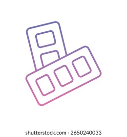 Color Palette Icon vector stock illustration
