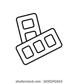 Color Palette Icon vector stock illustration