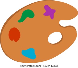 Color palette, illustration, vector on white background.