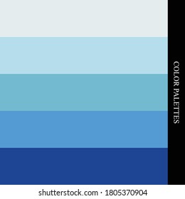 Color Palette Inspirations Blue Sky Arctic Stock Vector (Royalty Free ...