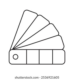 Color palette line icon. Simple outline style for web, mobile, ui design