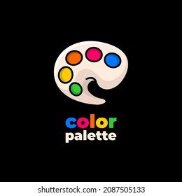 Color palette logo ideas - colorfull, pink, orange, yellow, blue, green