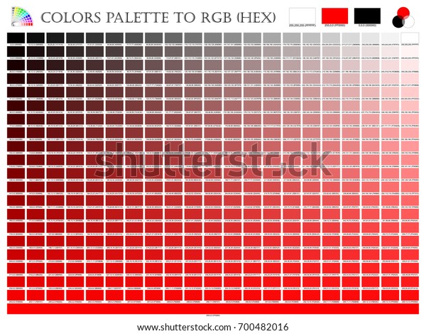 Rgb Hex Color Chart