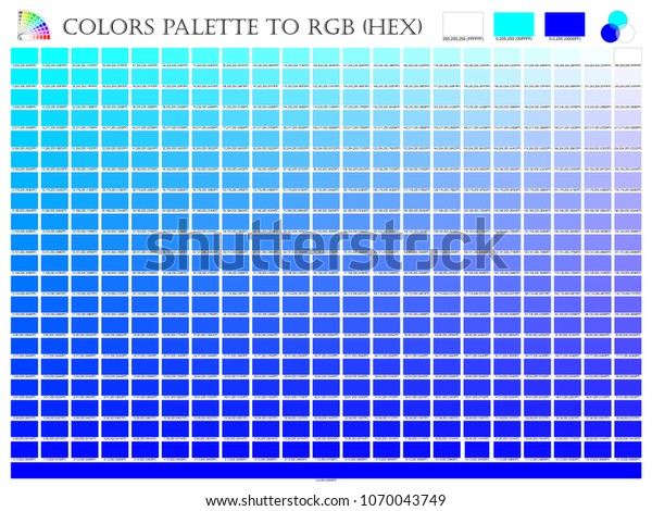 Azure Blue Colour Chart