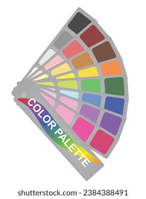 Color palette  scheme. vector illustration