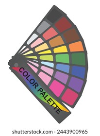 Color palette  scheme. vector illustration